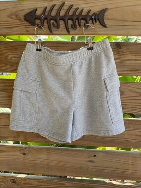 Aritzia Light Gray Cargo Sweatshorts